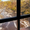view of the river out a window